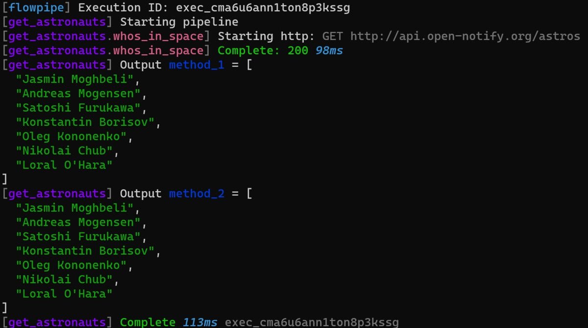 flowpipe get astronauts