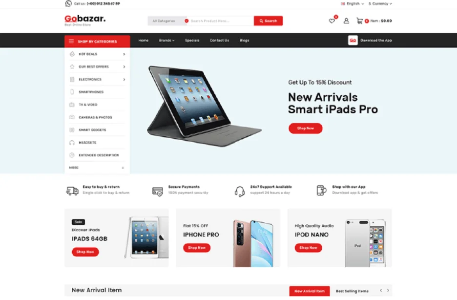 Top OpenCart Themes for a Visually Appealing Online Store, Top OpenCart Themes for Electronics and Technology Online Stores 