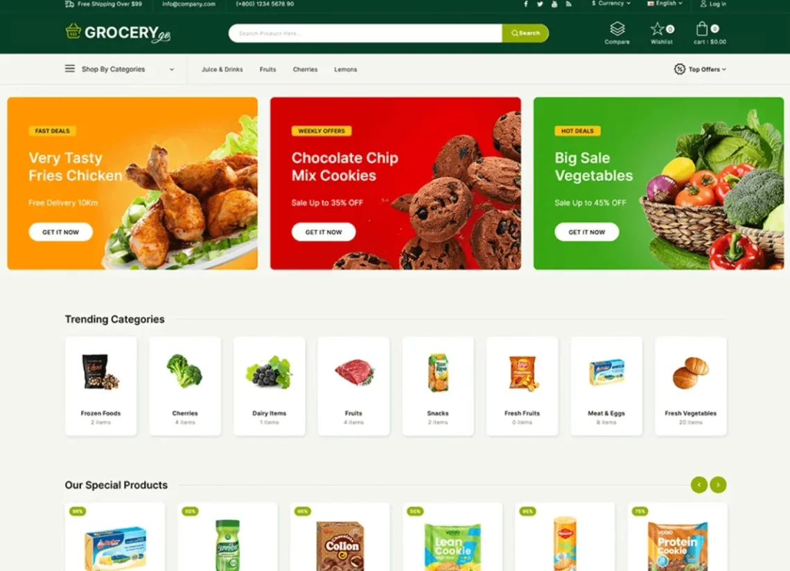 Top OpenCart Themes for a Visually Appealing Online Store, Top OpenCart Themes for Food and Beverage Online Stores  2