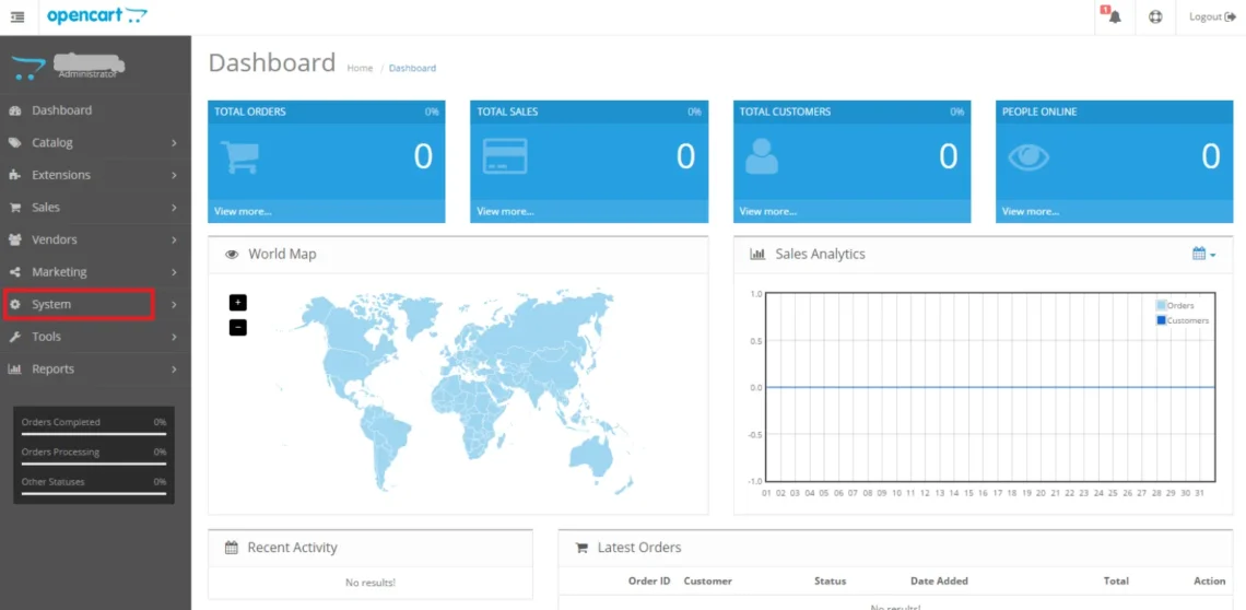 Top OpenCart Themes for a Visually Appealing Online Store, Step 3: Configure Store Settings 2