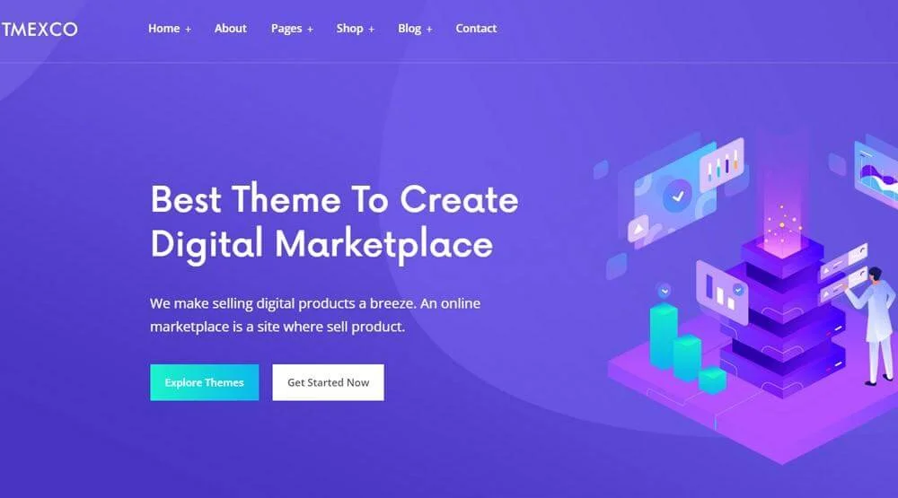 Best WooCommerce Themes for Digital Products, Tmexco