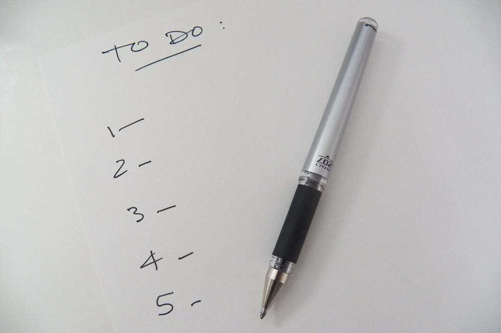 to do list